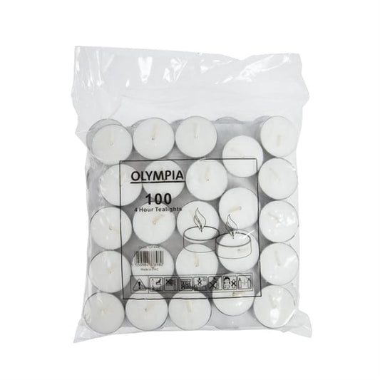 Olympia 4 Hour Tealights (100 Pack) gf448