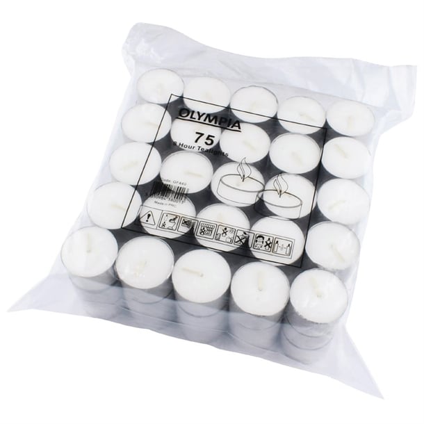 Olympia 8 Hour Tealights (75 Pack) gf449