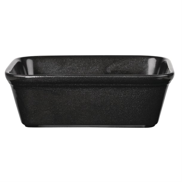 Churchill Cookware Black Rectangular Dishes 160x 120mm (12 Pack) gf640