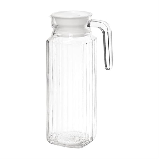 Olympia Ribbed Glasses Jugs 1Ltr (6 Pack) gf922