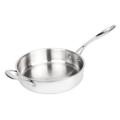 Vogue Stainless Steel and Aluminium Tri-Wall Sauté Pan 24cm gg031