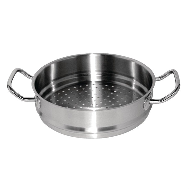 Vogue Stainless Steel and Aluminium Tri-Wall Steamer 28cm gg034