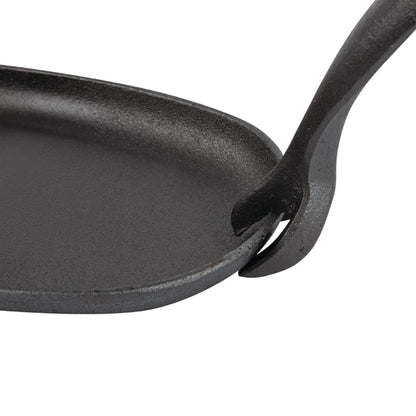 Olympia Cast Iron Oval Sizzler Platter 240x140mm gg133
