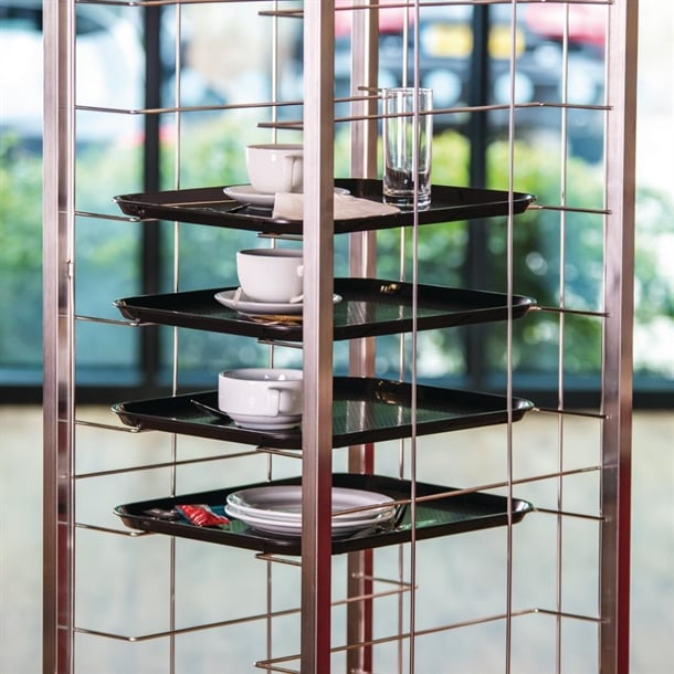 Craven Steel Tray Clearing Trolley 7 Shelves gg137