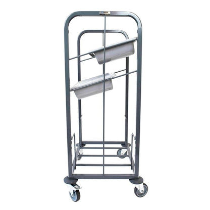 Craven Steel Two Tier Cutlery and Tray Dispense Trolley gg139