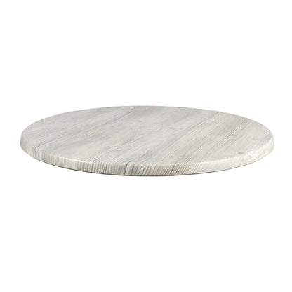 Werzalit Pre-drilled Round Table Top Ponderosa White 600mm gg504