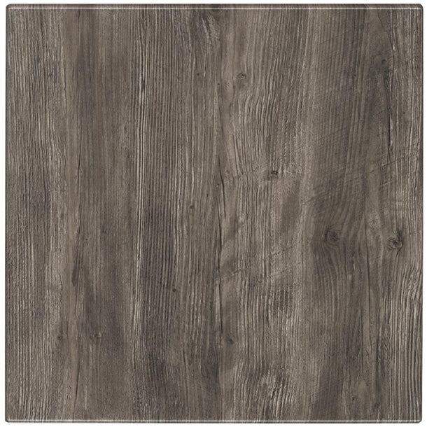 Werzalit Pre-drilled Square Table Top  Ponderosa Grey 800mm gr536