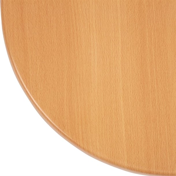 Bolero Pre-drilled Round Tabletop Beech Effect 600mm gg642