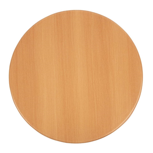 Bolero Pre-drilled Round Tabletop Beech Effect 600mm gg642