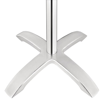 Bolero Brushed Aluminium Four Leg Table Base gg660