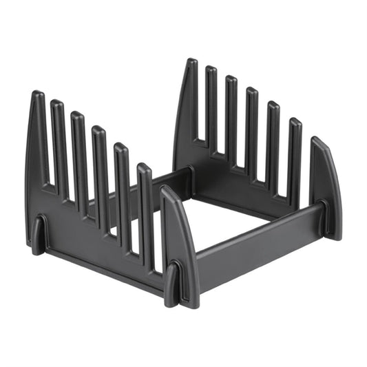 Hygiplas Black Plastic Chopping Board Rack Small 6 Slots gg698