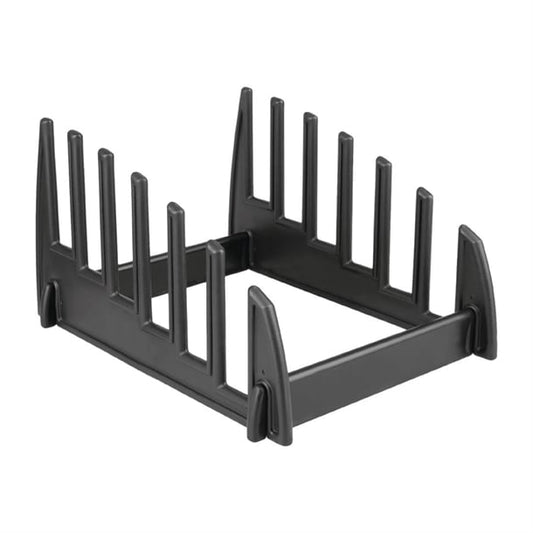 Hygiplas Black Plastic Chopping Board Rack Large 6 Slots gg699