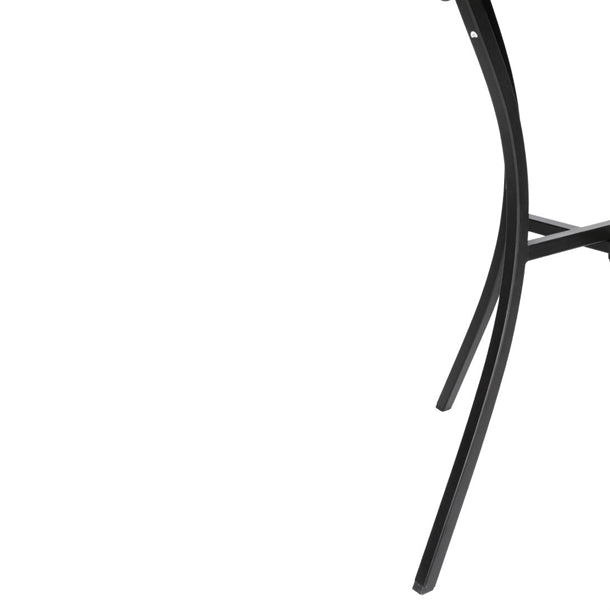 Bolero Black Steel Patterned Square Bistro Table 700mm gg706