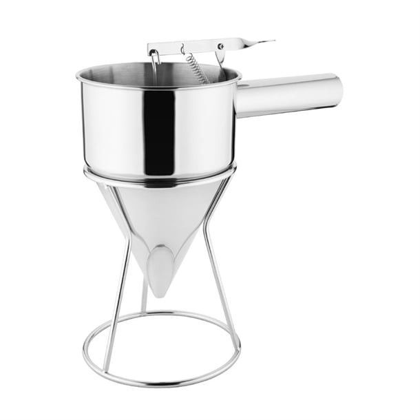 Vogue Stainless Steel Piston Funnel 1.3ltr gg759
