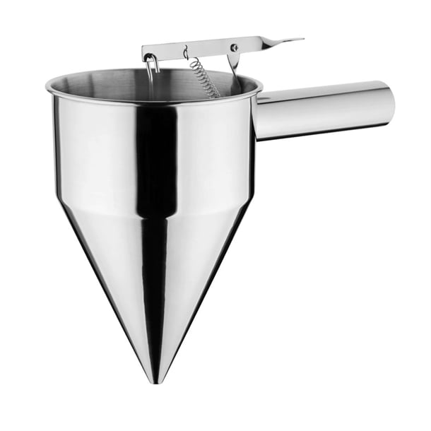 Vogue Stainless Steel Piston Funnel 1.3ltr gg759