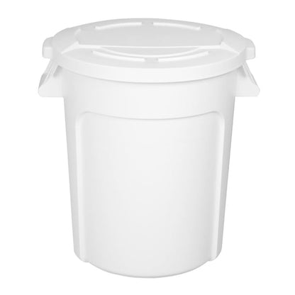 Vogue Polypropylene Round Container Bin White 76Ltr gg793
