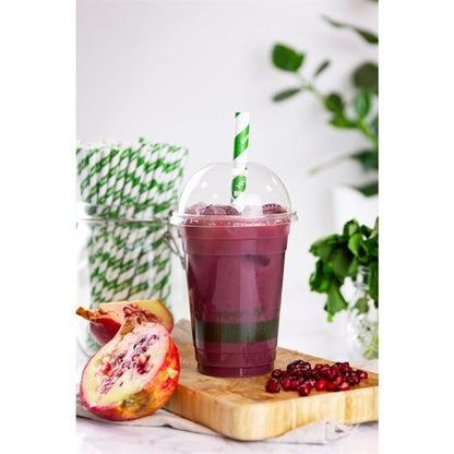 Vegware Compostable Cold Cup Domed Lids 340ml / 12oz and 455ml / 16oz (1000 Pack) gh016