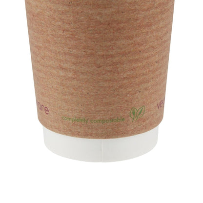 Vegware Compostable Coffee Cups Double Wall 230ml / 8oz (500 Pack) gh020