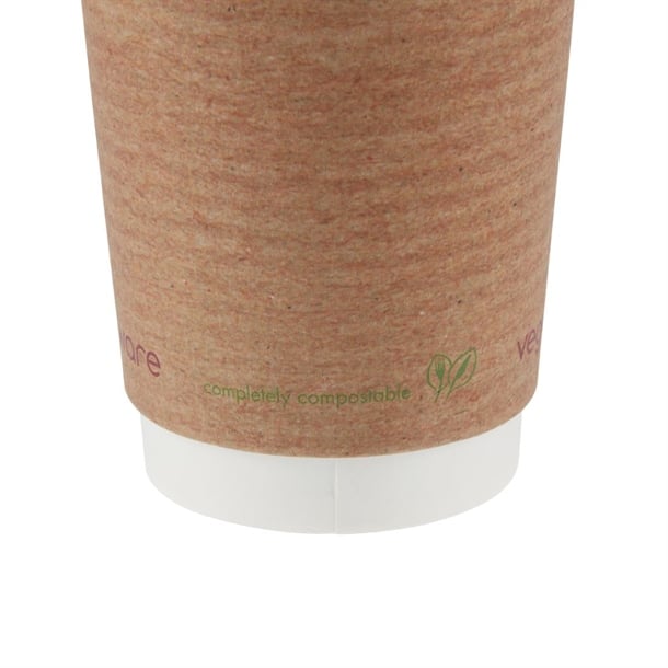Vegware Compostable Coffee Cups Double Wall 230ml / 8oz (500 Pack) gh020