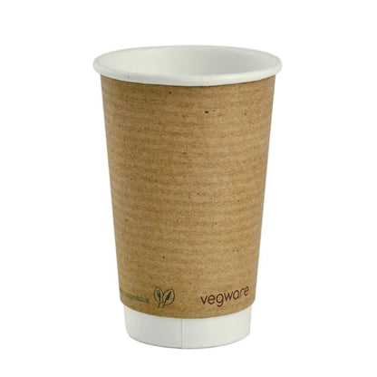 Vegware Compostable Hot Cups 455ml / 16oz (400 Pack) gh022