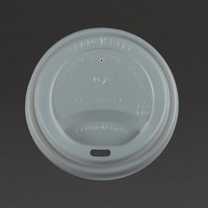 Vegware Compostable Lids for 340ml & 455ml Coffee Cups (1000 Pack) gh023
