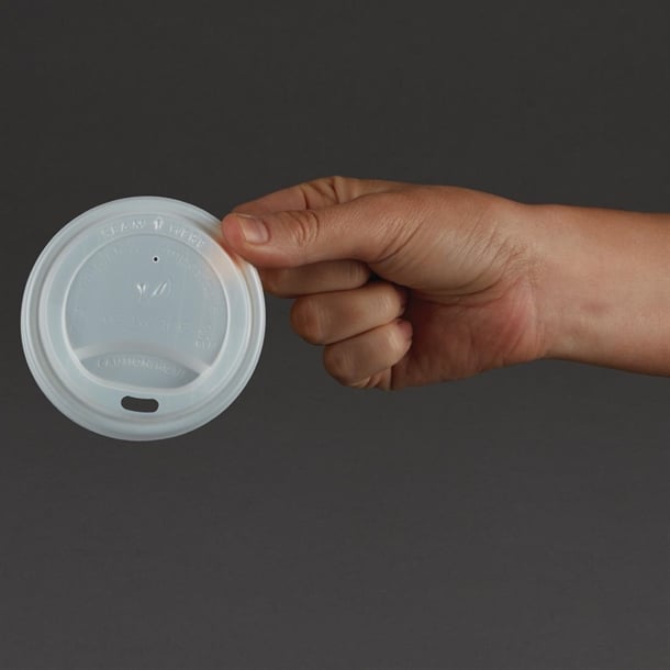 Vegware Compostable Coffee Cup Lids 225ml / 8oz (1000 Pack) gh024