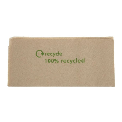 Swantex Recycled Lunch Napkin Kraft 32x30cm 1ply Pre-Folded (6000 Pack) gh030