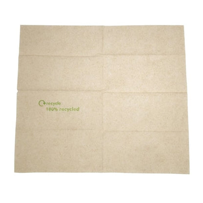 Swantex Recycled Lunch Napkin Kraft 32x30cm 1ply Pre-Folded (6000 Pack) gh030