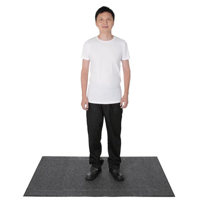 Jantex Entrance Mat Steel Colour 1500 x 900mm gh059