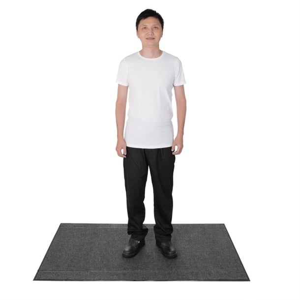 Jantex Entrance Mat Steel Colour 1500 x 900mm gh059