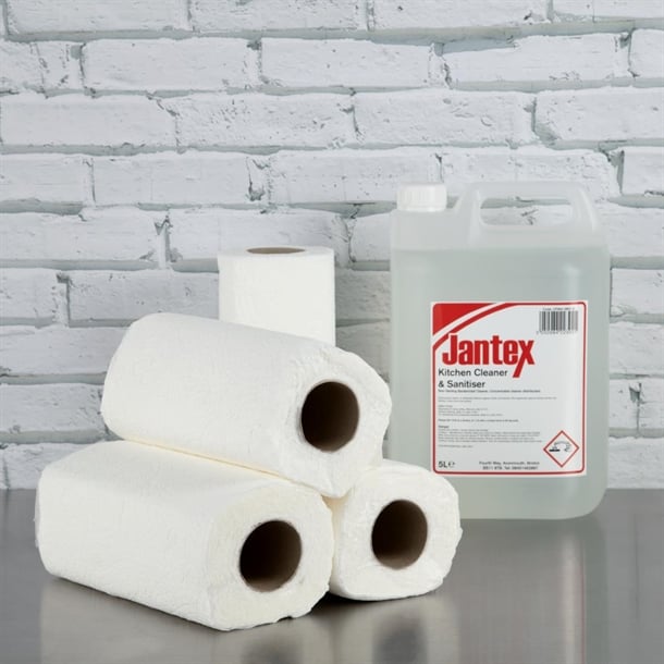 Jantex Kitchen Rolls White 2-Ply 11.5m (24 Pack) gh065