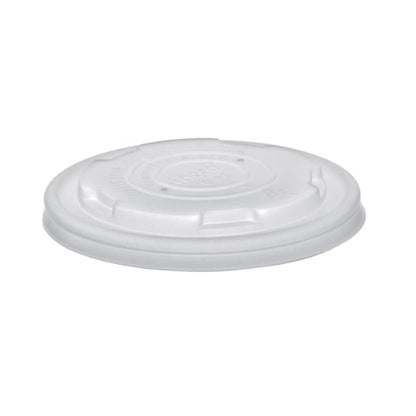 Vegware Compostable Hot Food Pot Flat Lids 170ml / 6oz and 230ml / 8oz gh166