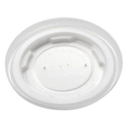 Vegware Compostable Hot Food Pot Flat Lids 170ml / 6oz and 230ml / 8oz gh166