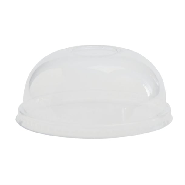 Vegware Compostable Cold Food Pot Domed Lids 350ml / 12oz and 455ml / 16oz gh168