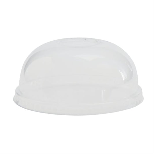 Vegware Compostable Cold Food Pot Domed Lids 350ml / 12oz and 455ml / 16oz gh168