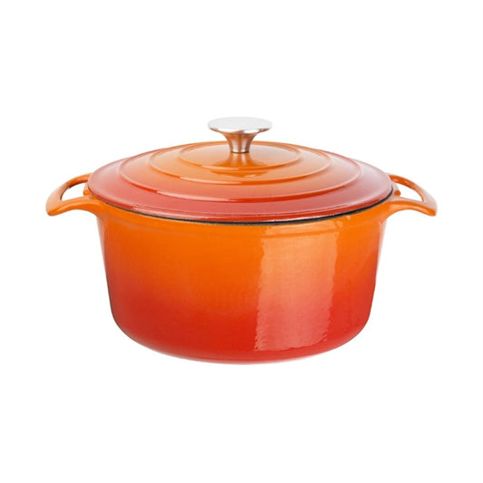Vogue Round Casserole Dish Orange 3.2Ltr gh302