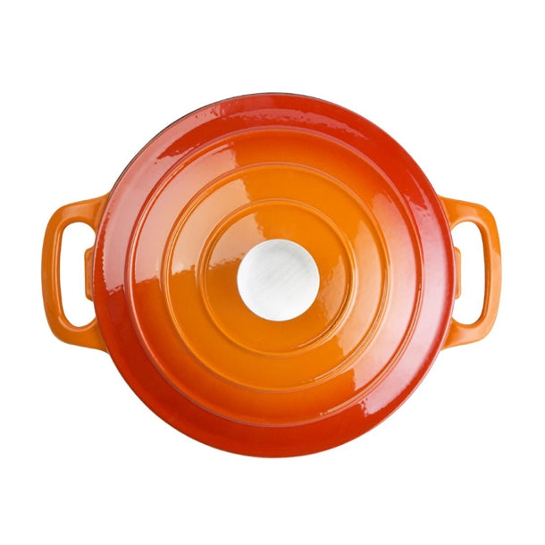 Vogue Round Casserole Dish Orange 3.2Ltr gh302