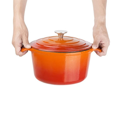 Vogue Round Casserole Dish Orange 3.2Ltr gh302