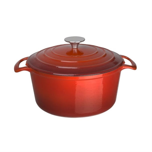 Vogue Round Casserole Dish Red 3.2Ltr gh304