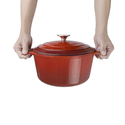 Vogue Round Casserole Dish Red 4Ltr gh305