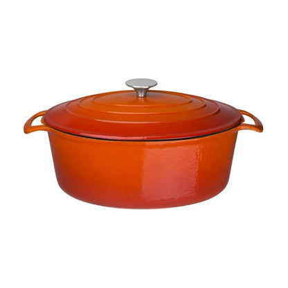 Vogue Oval Casserole Dish Orange 6Ltr gh312