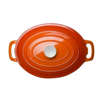 Vogue Oval Casserole Dish Orange 6Ltr gh312