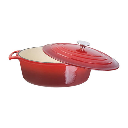 Vogue Oval Casserole Dish Red 6Ltr gh314