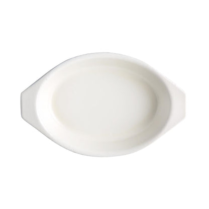 Vogue Oval Cast Iron Gratin Dish Orange 650ml gh318