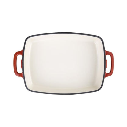 Vogue Cast Iron Casserole Dish Red 1.8Ltr gh319