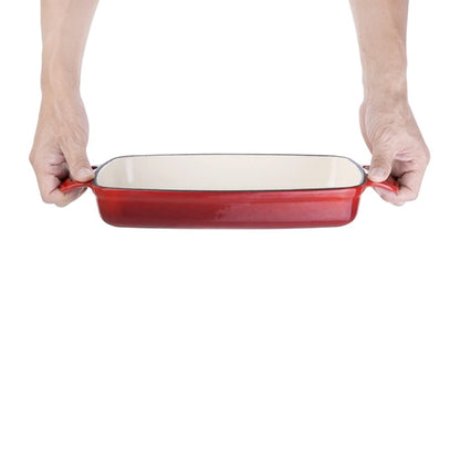 Vogue Cast Iron Casserole Dish Red 1.8Ltr gh319