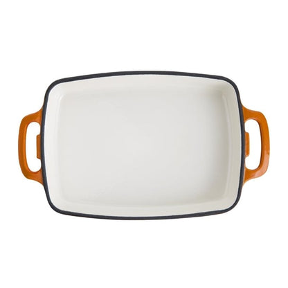 Vogue Cast Iron Casserole Dish Orange 1.8Ltr gh321
