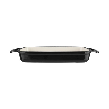 Vogue Rectangular Cast Iron Dish Black 1.8Ltr gh323