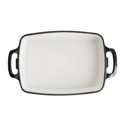 Vogue Rectangular Cast Iron Dish Black 2.8Ltr gh324