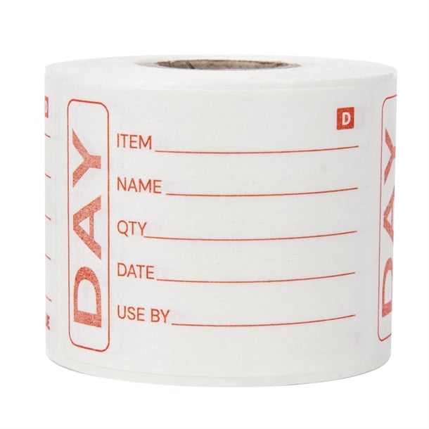 Hygiplas Dissolvable Prepared Food Labels (250 Pack) gh350